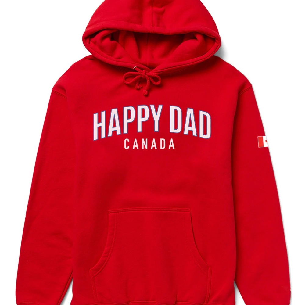 Nelk Happy Dad Red Canada Hoodie